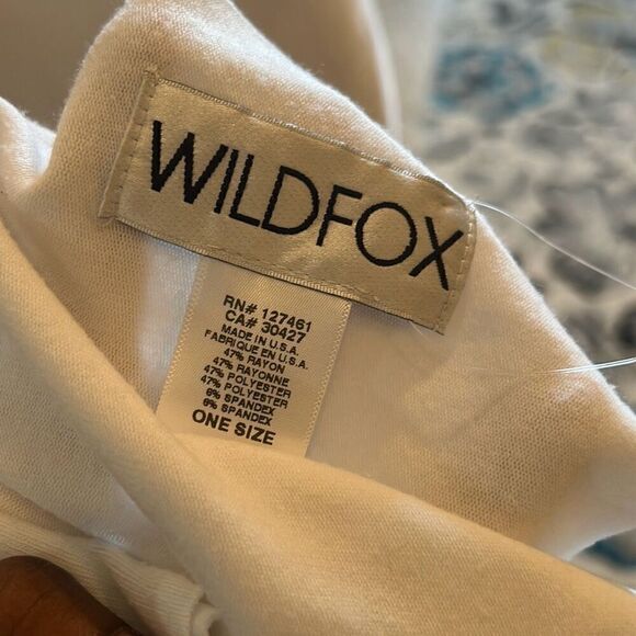Wildfox Womens Lipstick Kiss Graphic Print Scarf White Red Lips Comfy Lounge New - Picture 4 of 6